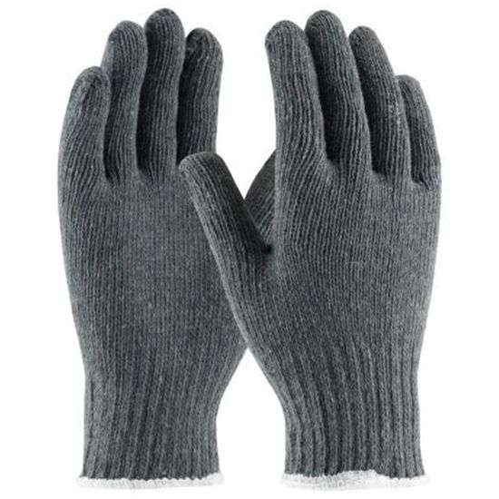 Picture of PIP Cotton/Polyester Gloves, 9in, X-Large, Gray, Pack Of 12 Pairs