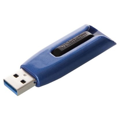 Picture of Verbatim 128GB Store n Go V3 Max USB 3.0 Flash Drive - Blue - 128GB - Blue, Black