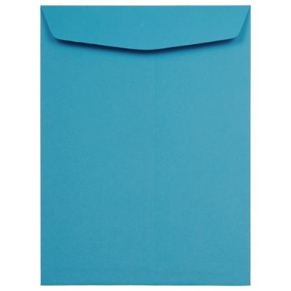 Picture of JAM Paper Open-End 9in x 12in Envelopes, Gummed Seal, Blue, Pack Of 100 Envelopes