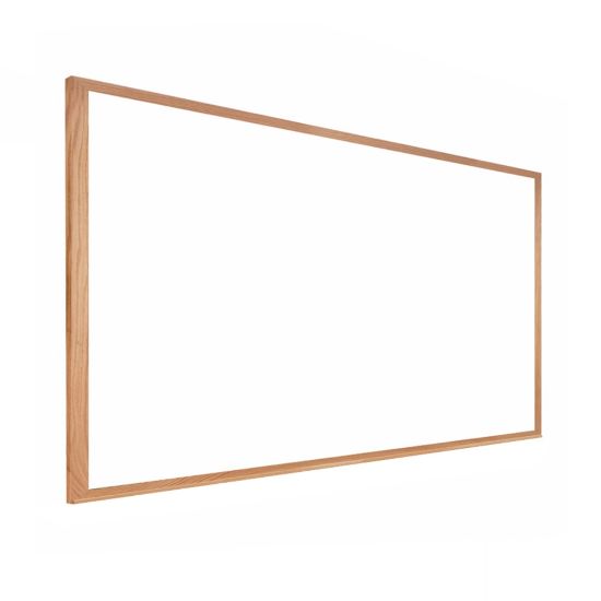 Picture of Ghent M2W Non-Magnetic Dry-Erase Whiteboard, Porcelain, 36in x 46 1/2in, Oak Wood Frame, Natural Finish