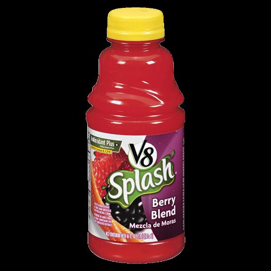 Picture of V8 Splash Fruit Juices, Berry Blend, 16 Oz., Box Of 12