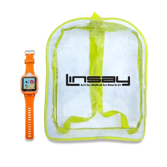 Picture of Linsay Kids Smart Watch With Bag, Orange, S5WCLORANGEBAG