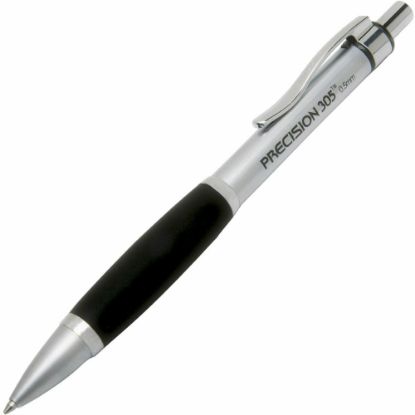 Picture of SKILCRAFT Metal Barrel Mechanical Pencils, 0.5 mm, Silver, Pack Of 6 (AbilityOne 7520-01-565-4875)