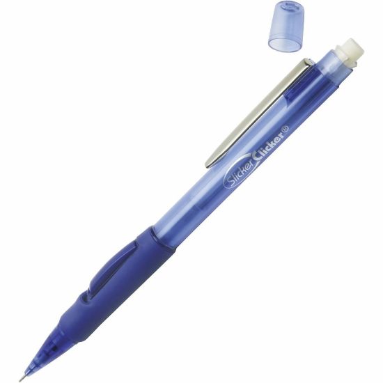 Picture of SKILCRAFT SlickerClicker Side-Advanced Mechanical Pencils, 0.7 mm, Blue Barrel (AbilityOne 7520-01-565-4874)