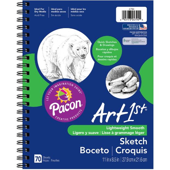 Picture of Pacon Art1st Sketch Diary, 11in x 8 1/2in, 70 Sheets