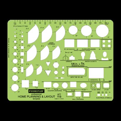 Picture of Staedtler Mars Template, Home Planning & Layout