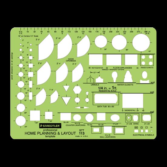 Picture of Staedtler Mars Template, Home Planning & Layout