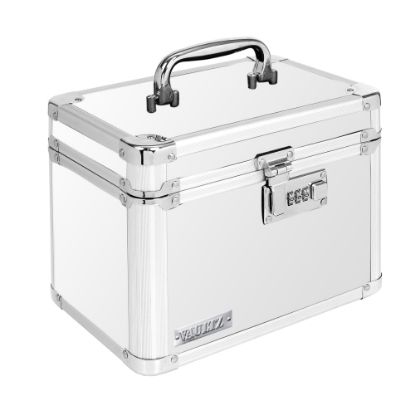 Picture of IdeaStream Vaultz Small Locking Storage Box, 7inH x 7inW x 7inD, White