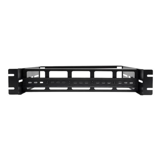 Picture of Tripp Lite Adjustable Rack-Mount DIN Rail Kit - Top Hat, Mini Top Hat and G-Style Rails - DIN rail mounting kit - rack mountable - black - 2U - 19in