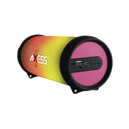 Picture of Axess HIFI Bluetooth Wireless Media Speaker With Colorful RGB Lights, Pink, 995109295M