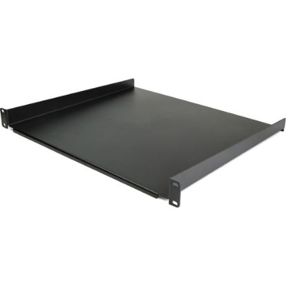 Picture of StarTech.com 1U Server Rack Cabinet Shelf - Fixed 16in Deep Cantilever Rackmount Tray for 19in Data/AV/Network Enclosure w/cage nuts, screws