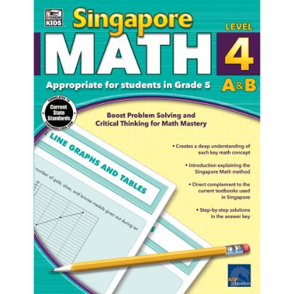 Picture of Thinking Kids Singapore Math Workbook, Grade 5