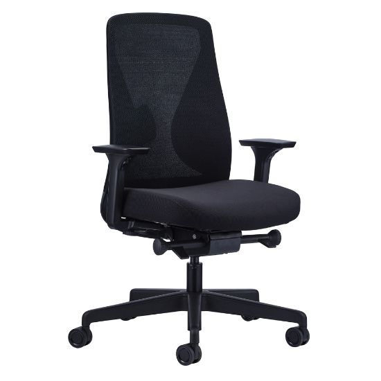 Picture of Raynor Launch Ergonomic Managerial Mid-Back Chair, Black