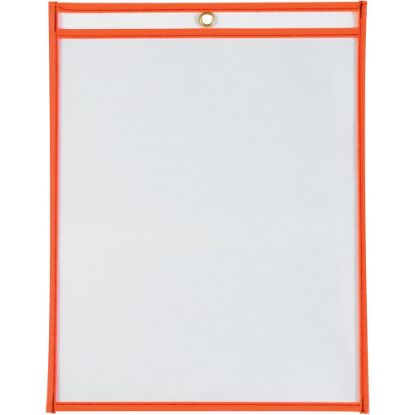 Picture of Partners Brand Job Ticket Holders, 9in x 12in, Neon Orange, Pack Of 15