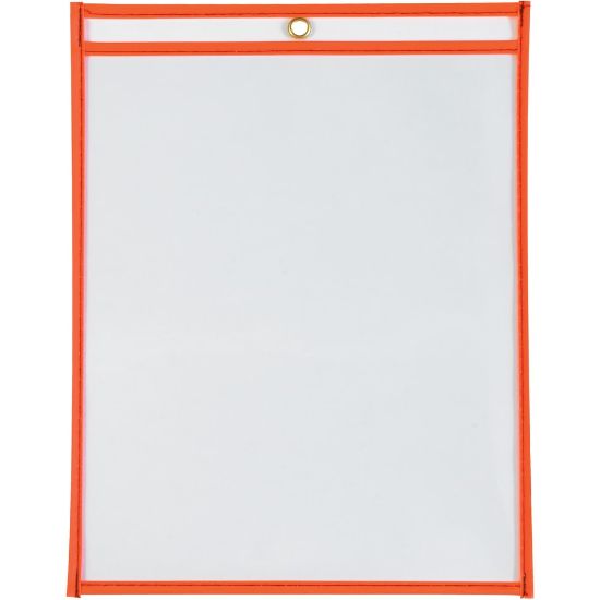 Picture of Partners Brand Job Ticket Holders, 9in x 12in, Neon Orange, Pack Of 15