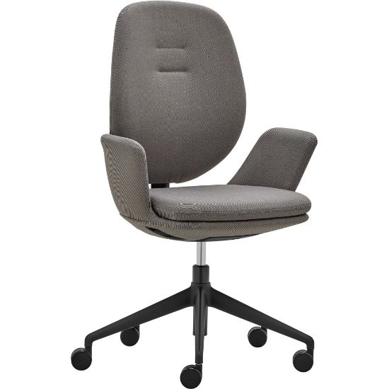 Picture of Raynor Centrik Ergonomic Fabric Mid-Back Managerial Chair, Gray/Black