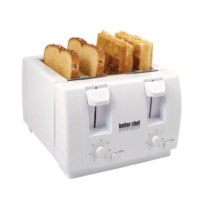 Picture of Better Chef 4-Slice Dual-Control Toaster, White