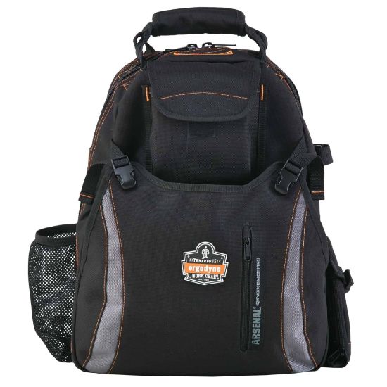 Picture of Ergodyne Arsenal 5843 Dual-Compartment Tool Backpack, Black