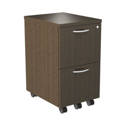 Picture of Alera Sedina 20inD Vertical 2-Drawer Mobile File Cabinet, Espresso