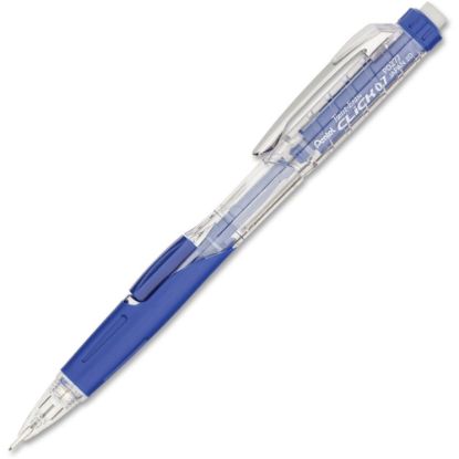 Picture of Pentel Twist-Erase Click Mechanical Pencil, #2 Lead, Medium Point, 0.7 mm, Transparent, Blue Barrel