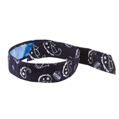 Picture of Ergodyne Chill-Its 6705CT PVA Evaporative Cooling Bandanas, Navy Western, Pack Of 6 Bandanas