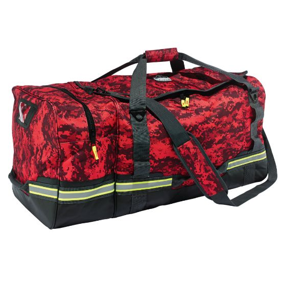 Picture of Ergodyne Arsenal 5008 Fire And Safety Gear Bag, 16inH x 15-1/2inW x 31inD, Digital Camo Red