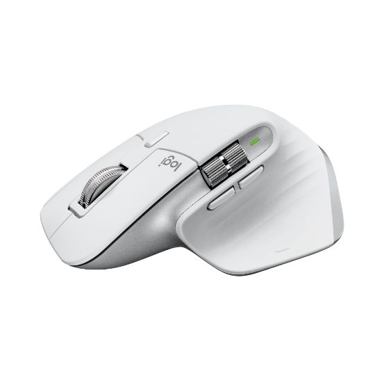 Picture of Logitech MX Master 3S Mouse - Darkfield - Wireless - Bluetooth/Radio Frequency - 2.40 GHz - Pale Gray - 8000 dpi - Scroll Wheel - 7 Button(s)