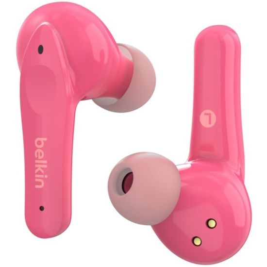 Picture of Belkin SOUNDFORM Nano Wireless Earbuds for Kids - Stereo - True Wireless - Bluetooth - 32.8 ft - Earbud - Binaural - In-ear - Pink