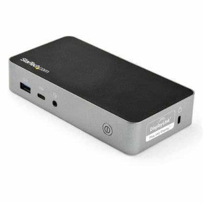 Picture of StarTech.com USB-C Dock - Dual Monitor 1080p HDMI Laptop Docking Station - 60W Power Delivery - 1x USB-C, 3x USB-A, GbE - Mac & Windows - Dual 1080p HDMI monitor docking station