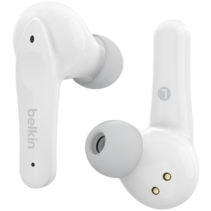 Picture of Belkin SOUNDFORM Nano Wireless Earbuds for Kids - Stereo - True Wireless - Bluetooth - 32.8 ft - Earbud - Binaural - In-ear - White