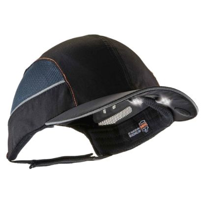 Picture of Ergodyne Skullerz 8960 Bump Cap With LED Lights, Short Brim, Black