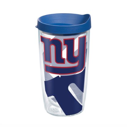 Picture of Tervis NFL Tumbler With Lid, 16 Oz, New York Giants, Clear