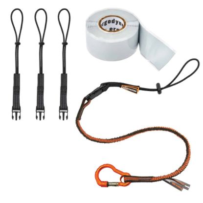 Picture of Ergodyne Squids 3181 Tool Tethering Kit, 20lb Capacity, Orange/Gray