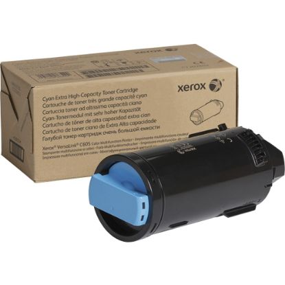 Picture of Xerox C605 Cyan Extra-High Yield Toner Cartridge, 106R03928