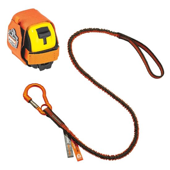 Picture of Ergodyne Squids 3193 Tape Measure Tethering Kit, 2 Lb, Orange/Gray