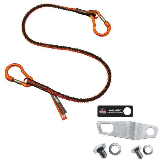 Picture of Ergodyne Squids 3196 Grinder Tool Tethering Kit, 8 Lb, Orange/Gray