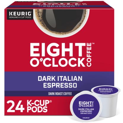 Picture of Eight O-Clock Single-Serve Coffee K-Cup Pods, Dark Italian, Carton Of 24