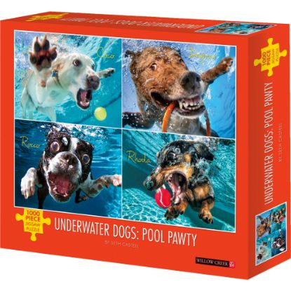 Picture of Willow Creek Press 1,000-Piece Puzzle, Underwater Dogs: Pool Pawty