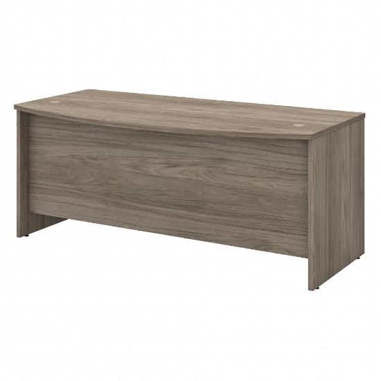 Picture of Bush Business Furniture Studio C 72inW Bow-Front Computer Desk, Modern Hickory, Standard Delivery