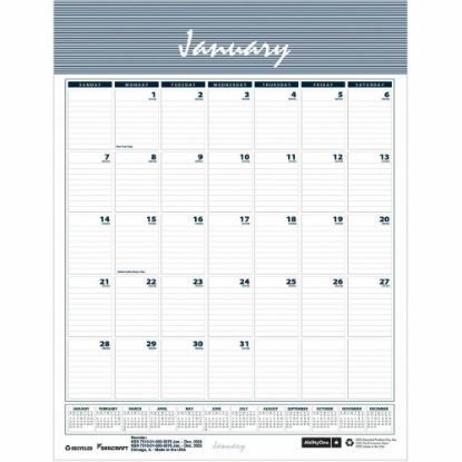 Picture of SKILCRAFT Wall Calendar - Monthly - 12 Month - January 2025 - December 2025 - 1 Month Single Page Layout - Wire Bound - Wall Mount - Multi