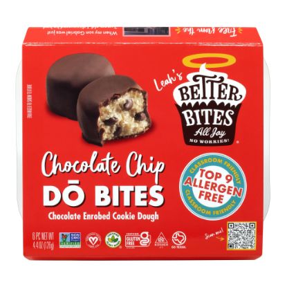 Picture of Better Bites Bakery Chocolate-Covered Chocolate Chip DO Bites, 4.4 Oz, Pack Of 6 Bites