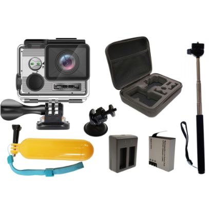 Picture of Linsay TRUE 4K Action Camera, With Accessories, X9000A4KSB