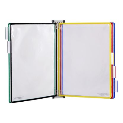 Picture of Tarifold Magnetic Wall Reference System With 5 Pockets, Letter-Size, Assorted Colors