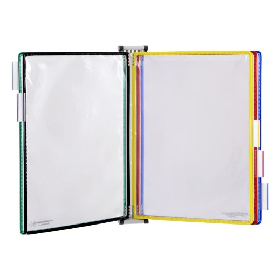 Picture of Tarifold Magnetic Wall Reference System With 5 Pockets, Letter-Size, Assorted Colors