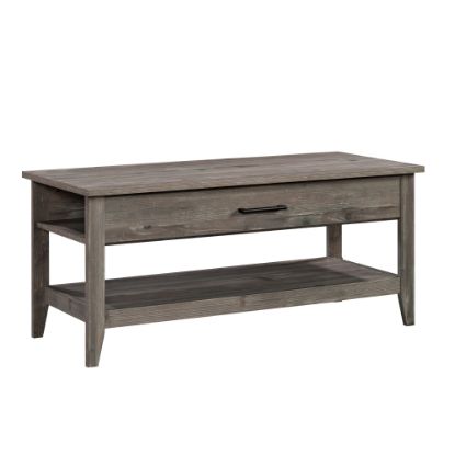 Picture of Sauder Summit Station Lift-Top Coffee Table, 19inH x 43-1/3inW x 19-2/7inD, Pebble Pine