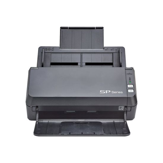 Picture of Ricoh SP-1130Ne - Document scanner - Dual CMOS - Duplex -  - 600 dpi x 600 dpi - up to 30 ppm (mono) / up to 30 ppm (color) - ADF (50 sheets) - up to 4500 scans per day - Gigabit LAN, USB 3.2 Gen 1x1