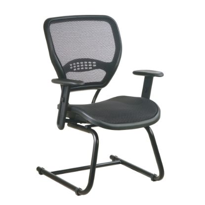 Picture of Office Star Space Seating 55 Series Air Grid Deluxe Visitors Chair, Black