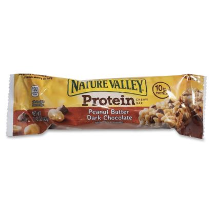 Picture of Nature Valley Peanut Butter & Dark Chocolate Protein Bars, 1.42 Oz, Box Of 16