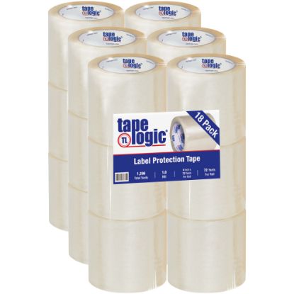 Picture of Tape Logic Acrylic Label Protection Tape, 1.8 mils, 3in Core, 4in x 72 Yd., Clear, Case Of 18