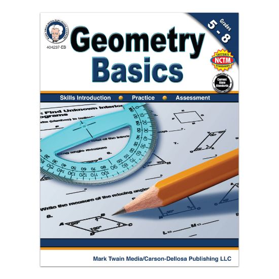 Picture of Mark Twain Media Geometry Basics Workbook, Grades 5 - 8